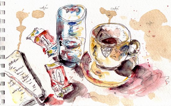 coffee sketch