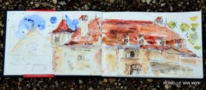 a red roof in Beaulieu