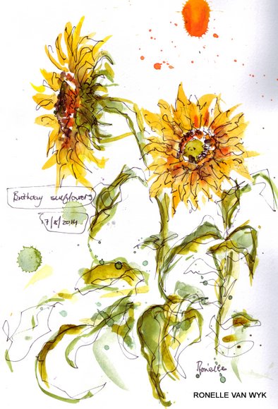 birthday sunflowers 1