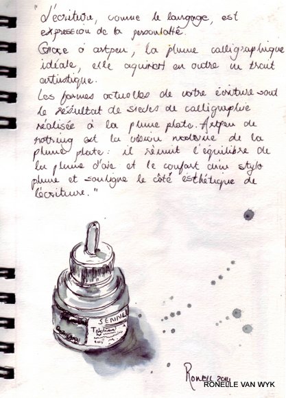ink bottle artist pen