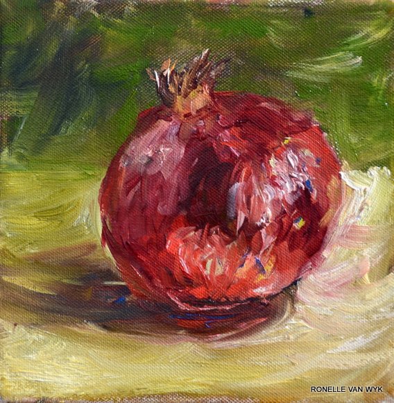 ronelles-art red pomegranate
