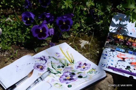 painting pansies