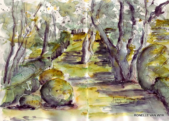 jardin Marqueyssac sketch