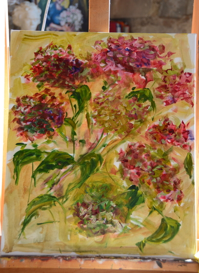 hydrangeas-in-oil