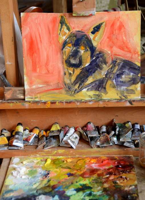 Lindiwe in oil, 30x40cm-001