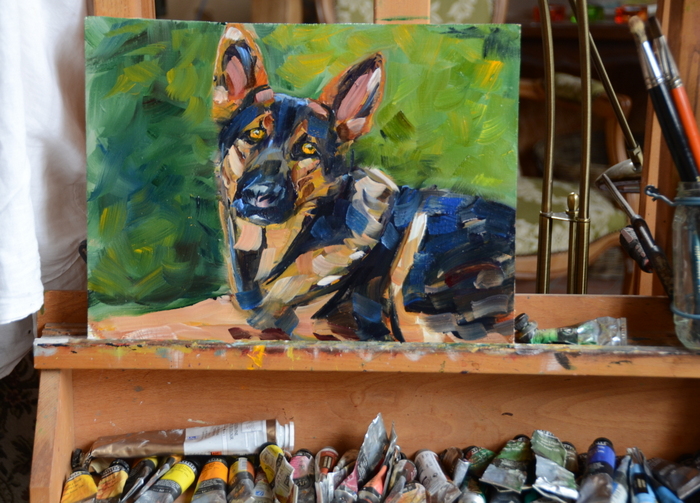 Lindiwe in oil, 30x40cm-002