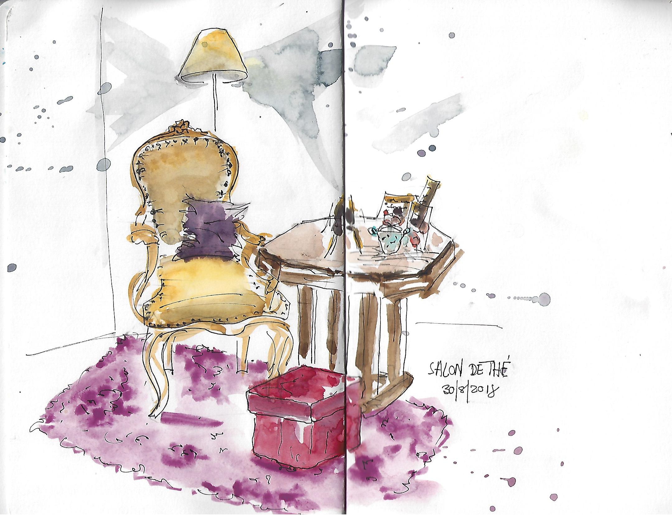 interior salon de the